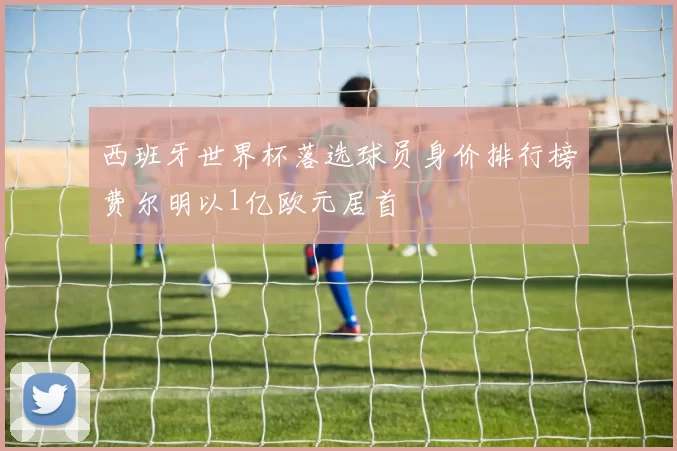 西班牙世界杯落选球员身价排行榜费尔明以1亿欧元居首